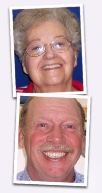 Portraits showing teeth Dr. Palmore has transformed